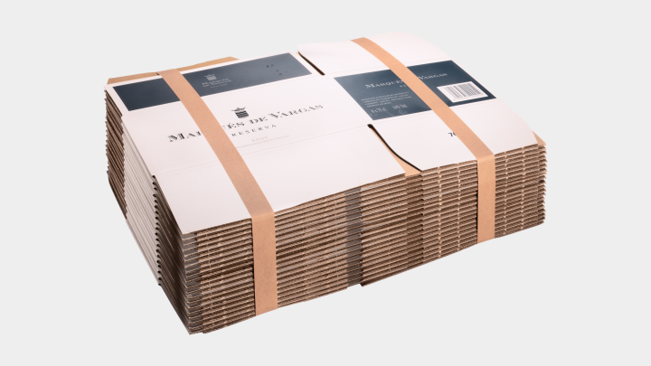 graphics banded corrugated cardboard