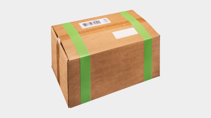 logistics banded shipping box