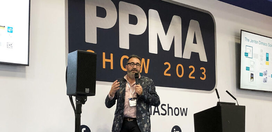 Dr Russell Sion presenting at PPMA 2023