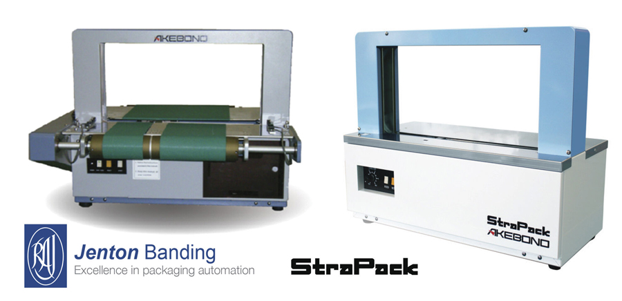 Jenton are distributors of the StraPack Akebono range of Heat Sealing and Automatic Banding machines